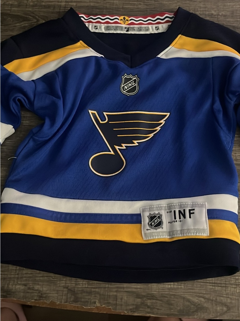 NHL St. Louis Blues Blue & Yellow Hockey Jersey